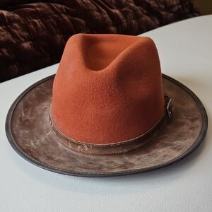 Stylish Brown and Tan Women's Fedora Hat
